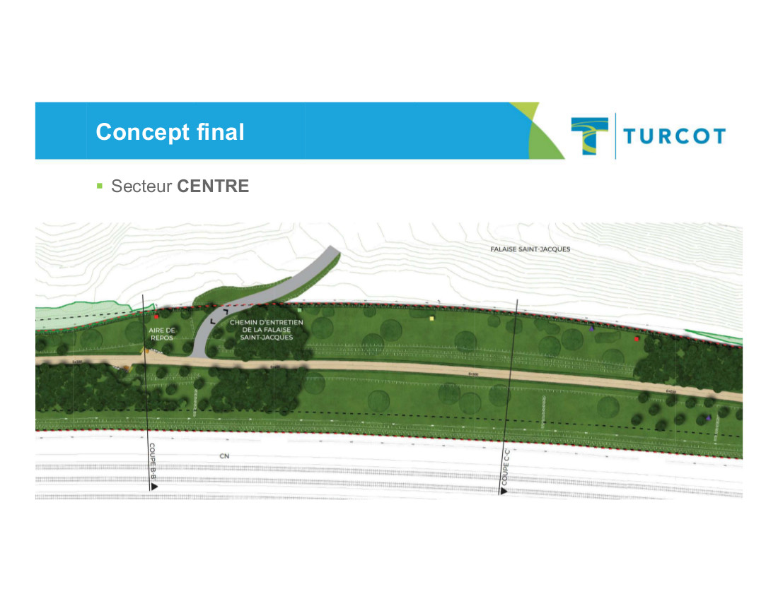 New plumbing next to the St. Jacques Escarpment ArialView