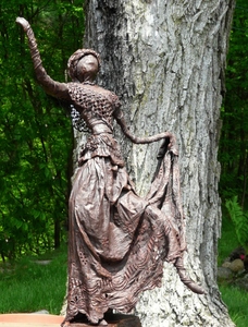 Lucy's first sculpture